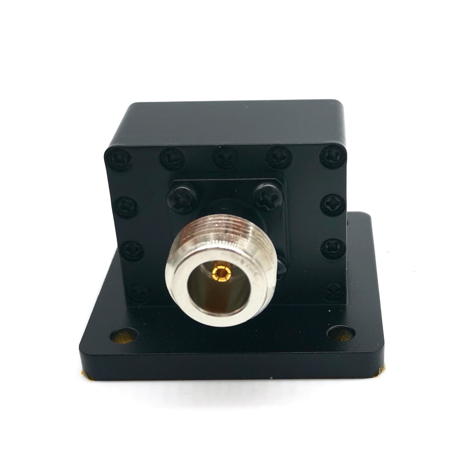 Microwave Test Waveguide To Coax Adapter 7.05 - 10.0 Ghz Aluminum Alloy
