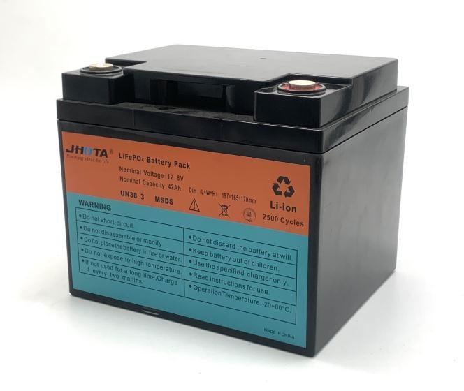 JHOTA Lithium Iron Phosphate Battery Lifepo4 12.8V 42Ah Solar Storage Battery Pack