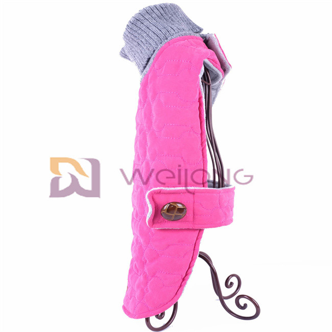 Polyester Wadding Collar Knitted Dog Jumpers Sweater WMT For Dog Warm