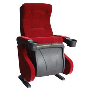 China UK US Standard Fireproof Velvet Fabric Cinema Theater Chairs With PP Panel wholesale