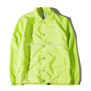 China Custom high quality blank 100% polyester mens coaches jacket wholesale