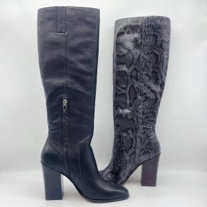 China Luxury Women'S Round Toe Ankle Boots High Heel With Soft Embroidery Stitching wholesale