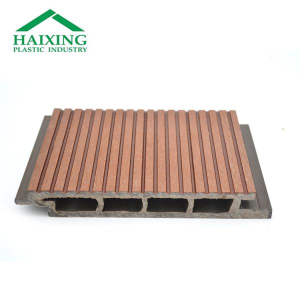 Exterior Decorative Wood and Plastic Composite WPC Wall Siding with Click Installation