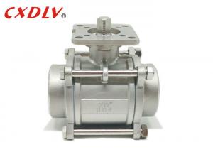 China Stainless Steel SS316 Female Threaded Ball Valve with High Platform for Actuators on sale