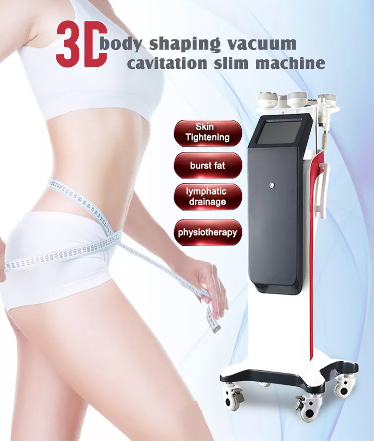 Vacuum Cavitation System Fat Burner Cavitation Machine 6 IN 1 Weight Loss Fat Reduction, Body EMShape Machine