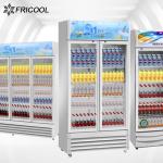 CE ETL Single Temperature 3 Glass Door Merchandisers 280kg Freezer 280kg