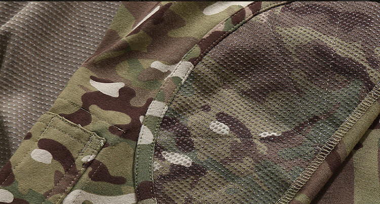 Quick Dry Custom Outdoor Clothing , Hunting Short Sleeve Combat Shirt Portable
