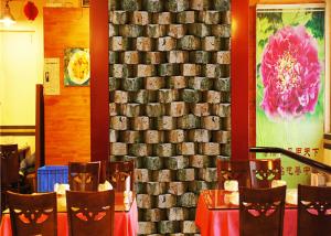 China Eco - Friendly Embossed 3d Brick Effect Wallpaper For Restaurant Background wholesale
