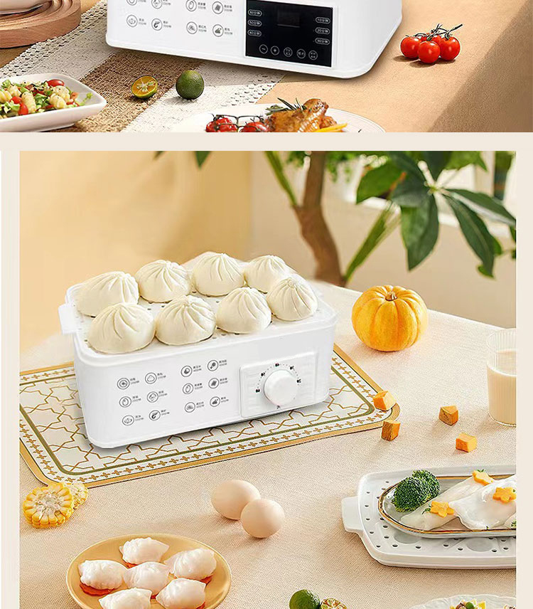 Factory Directly Smart Egg Boiler Food Steamer Multi-functional Home Use Egg Cooker Steamer Pot