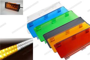 China 3 Inch / 6 Inch Automotive Lighting Accessories Colorful Outside Led Light Bar Cover wholesale