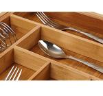Kitchen Expendable Utensils Cutlery Tray Drawer Organizer Box Bamboo