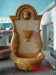 Antique Lion Head Stone Marble Water Wall Fountain Outdoor