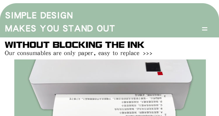 Status Indication and Printer Setting A4 Mini Thermal Receipt Printer for Any Device