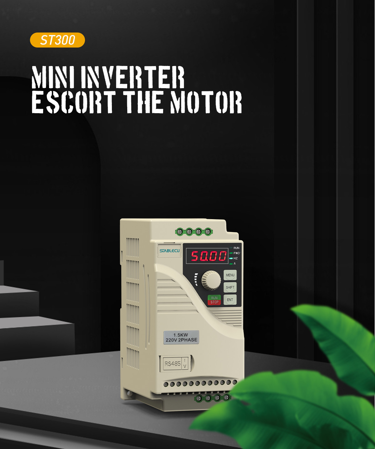 0.75KW 2.2KW Mini VFD 220V Single Phase Input Frequency Inverter