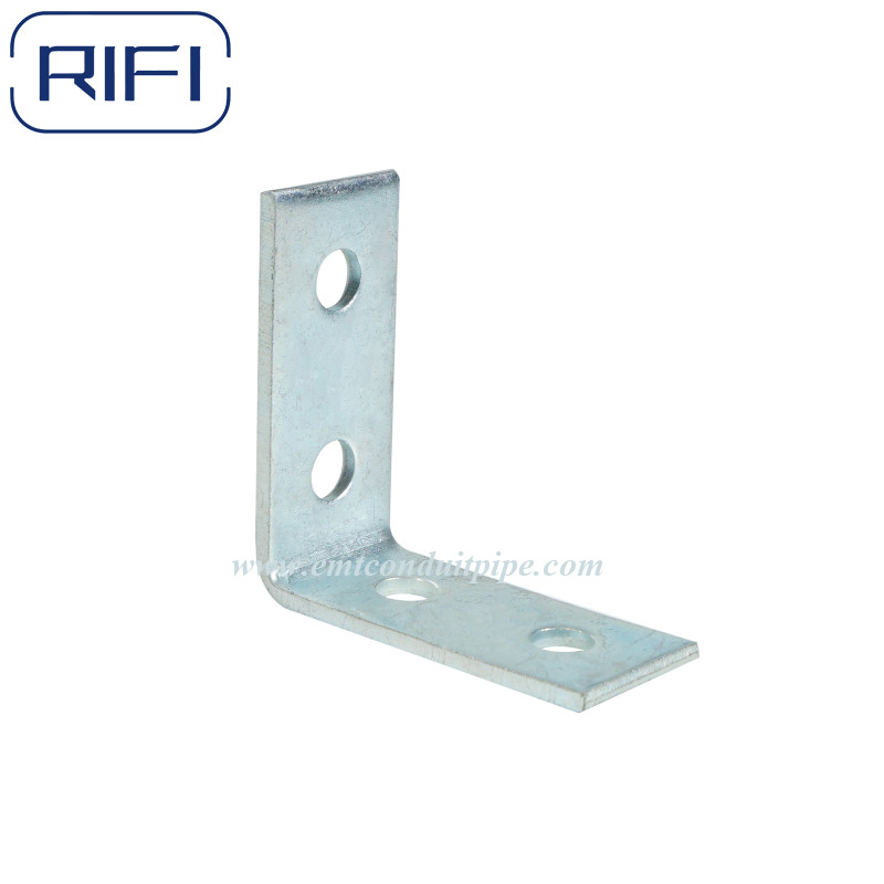 90 Degree Channel Bracket 3 Hole Unistrut compatible Galvanised