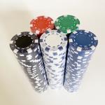 40mm Casino ABS Blank Poker Game Chips Set Customized Logo