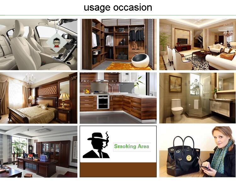 Customizable Hanging Paper Air Freshener Clean Mind For Hotel
