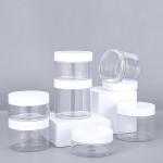 Customizable Transparent Plastic Screw Top Jars