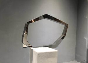 China Art Modern Stainless Steel Sculpture , Stainless Steel Abstract Sculpture wholesale