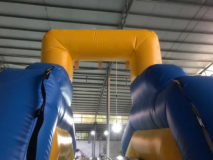 Mini Size Inflatable Blow Up Water Slide For Toddlers Custom Logo Available