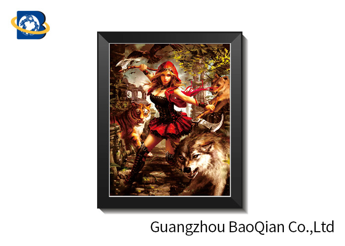 SGS Lenticular 5D Pictures For Restaurant Decoration Environmentally Friendly