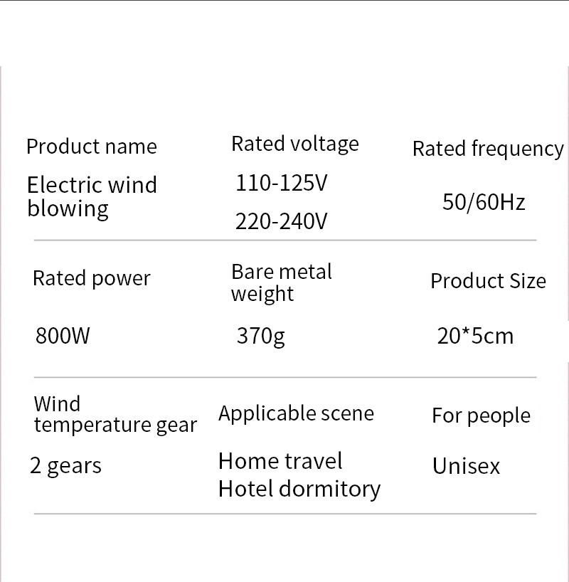 Mini 220v 240V Portable Compliant Hair Blow Dryer For Travel