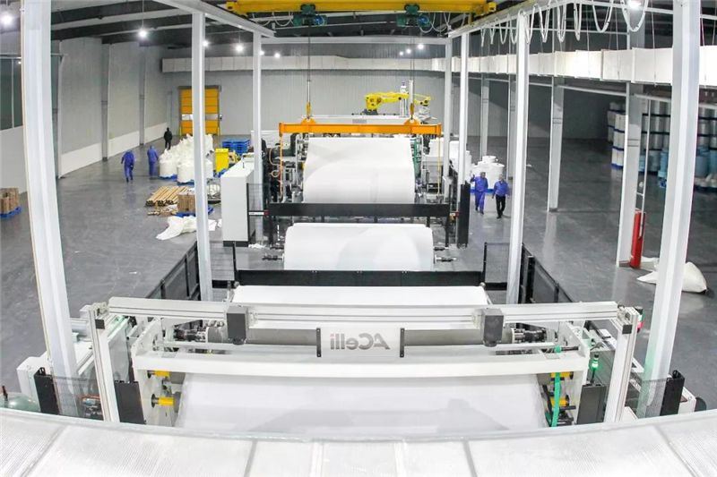 2021 China New Latest SSS Three Beams Non-Woven Making Machine
