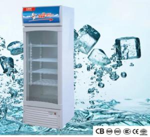 China Supermarket Upright Fridge Freezer R134A Refrigerant 253 liter wholesale