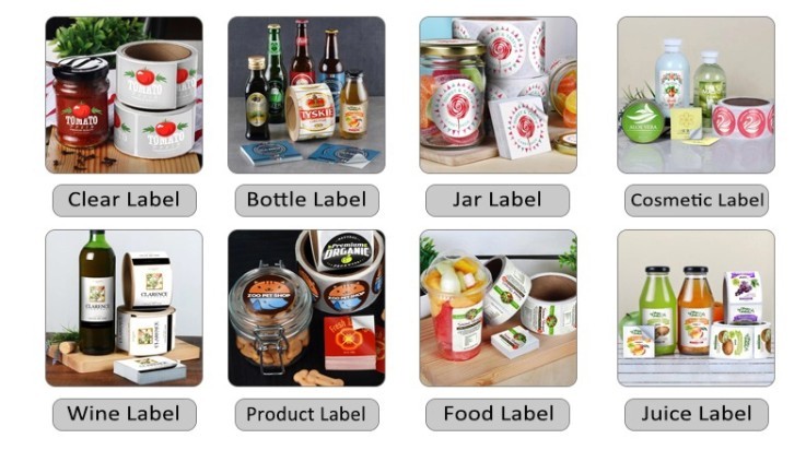 Commercial Product Label Sticker Printing Printed Self Adhesive Labels