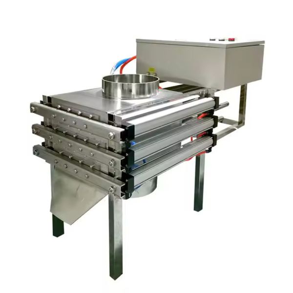 12,000Gs Grated Permanent Magnetic Separator dry magnetic separator separation, reliability Removal of the intense magnetic iron contamination, weak