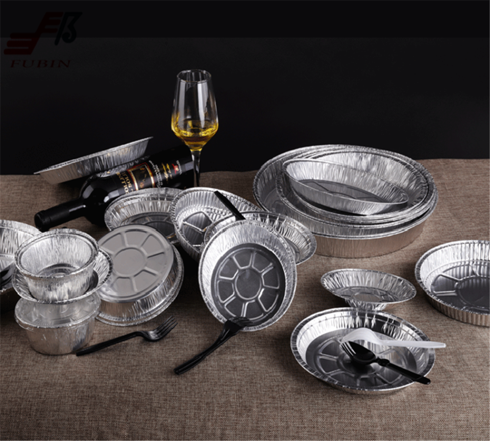 9 Inch Round Tin Foil Pans With Clear Plastic Lids Freezer Oven Safe