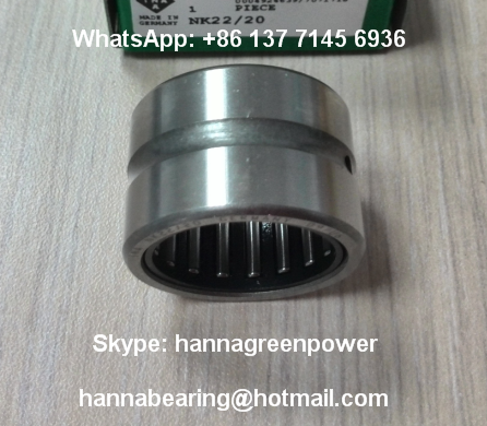Light Series NK8/12-TV Polyamide Cage Needle Roller Bearing With Oil Hole 8x15x12mm