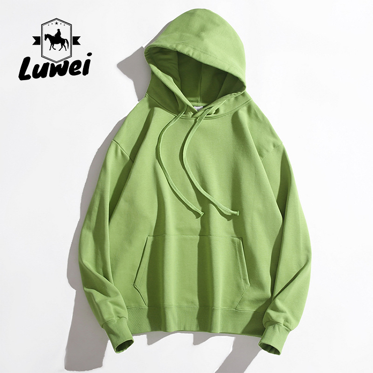 Moletons Cotton Sweatshirt Oversize Custom Gym Bulk Felpa Sports Premium Plain White Heavyweight Streetwear Hoodie