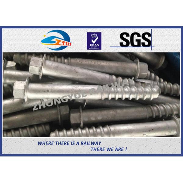 China Hexagon Head Railway Sleeper Screws TRACK FITTINGS AND FASTENINGS wholesale