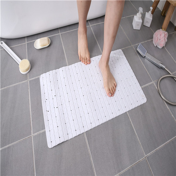 Bathroom Usage Pvc waterproof non slip Solid bath shower tub mat