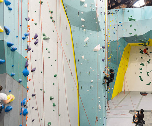 Steel Frame Rock Climbing Wall For Adults Artificial Corrosion Resistant