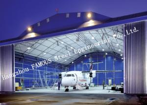 China Airport Development Aircraft Hangar Buildings , Steel Airplane Hangars Constructions wholesale