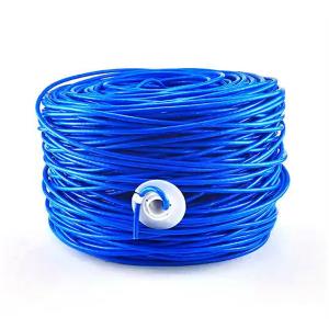 China 500ft CAT 6 Ethernet Cable 250MHz 23AWG 4 Pairs Blue Network Cable wholesale