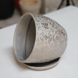 China Customized Round Ceramic Pots Wide Selection Drainage Included wholesale