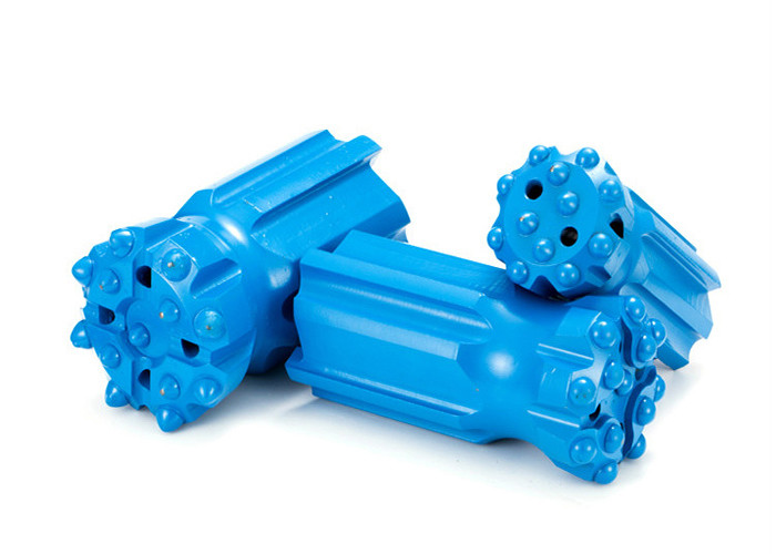 Blue T51 102mm Retract Button Bit For Top Hammer / Water Well Drilling