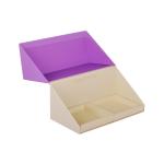 Purple Yellow Paper Cake Packaging Box Matte Lamination OEM ODM