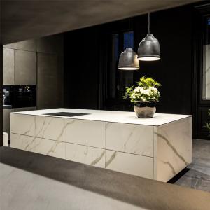 China High End Stone ODM Matte Finish Kitchen Cabinets Industrial Hotel Home wholesale