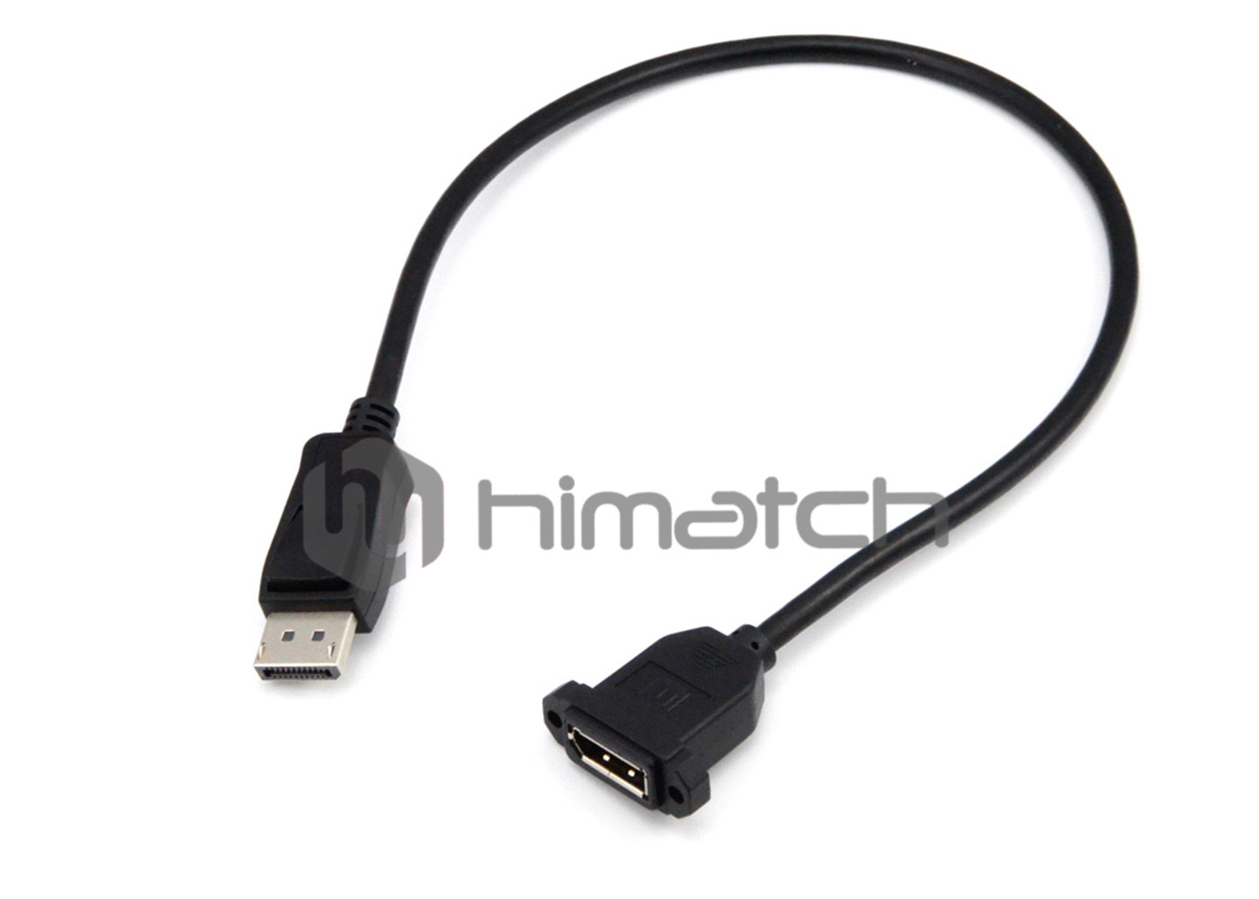Customized Displayport 1.2 Cable Black Color For Digital Entertainment
