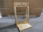 Countertop Retail Store Fixtures Wooden Glass Candle Display Stand For Trade