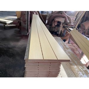 China Multilayer Solid Wood Acoustic Panel for Luxury Residential Living Room Background Wall E0 Grade CE Certified Eco-friendly on sale