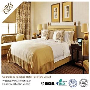 China European Style Villa / Resort Hotel Bedroom Furniture Sets Solid Wooden Frame wholesale