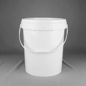 China Food Storage 5 Gallon Plastic Buckets Heat Transferprinting With Lid wholesale