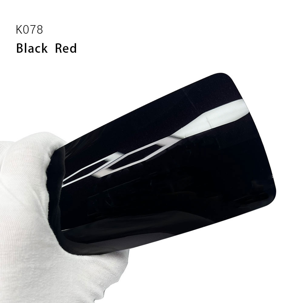 K078 Black Red TPU Color Car Paint Protection Film Sticker Design Wrap