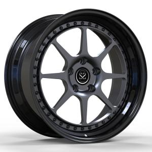 China Forged 2 Piece Barrel Wheels Center Matte Dark Grey 19inch 19x9 20inch 20x11 wholesale