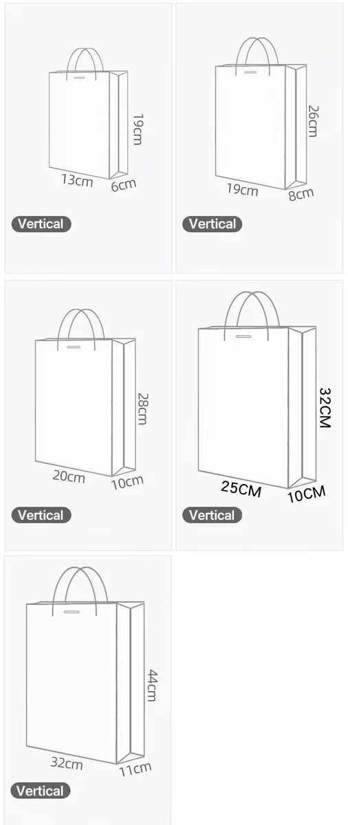 Logo Printed Cosmetic 230gsm Present Paper Bags Twisted Rope Handle Paper Bags